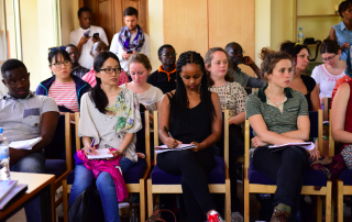 Students from University of Manchester attend workshop at Kigali Genocide Memorial, Jan 2016