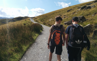 Sam Barker and James Parkinson climb Snowdon for Aegis