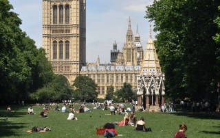 The UK’s new national Holocaust memorial will be built alongside the Buxton memorial in Victoria Gardens, in sight of Parliament. Photo: Andreas Praefcke (CC BY 3.0)