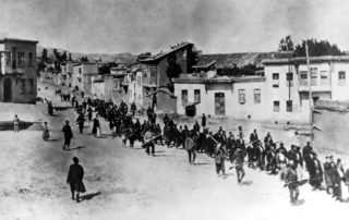 Armenians being marched to an execution site in 1915. US President Joe Biden has now recognised the Armenian Genocide