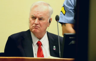 22 November 2017 - Ratko Mladić, former commander of the Bosnian Serb Army, at his trial judgement at the ICTY - CC BY 2.0