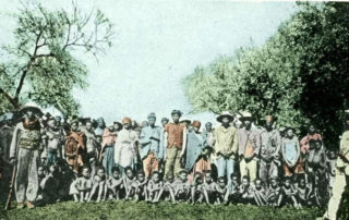 Prisoners being held by German forces in South West Africa during the Genocide against the Herero and Nama, 1904. Source: Bundesarchiv, CC BY SA 3.0