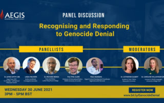 Panel discussion - recognising and responding to Genocide denial