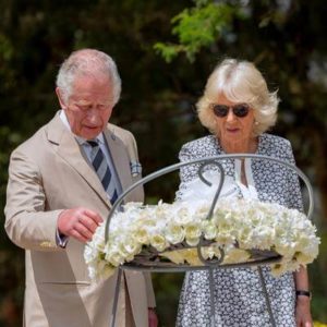 HM King Charles III and Queen Consort Camilla visit the Kigali Genocide Memorial during CHOGM 2022