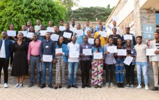 Aegis Trust Youth Champions training at the Kigali Genocide Memorial February 2023