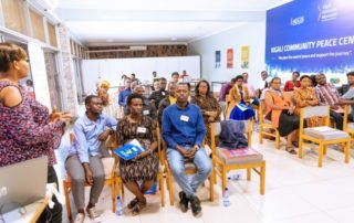 Teachers train in the Kigali Community Peace Centre at the Kigali Genocide Memorial, September 2023