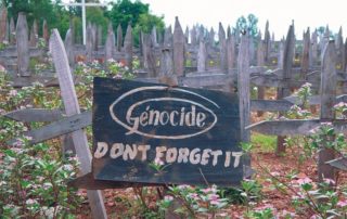 Genocide ... dont forget it. A mass grave containing victims of the 1994 Genocide against the Tutsi in Rwanda.