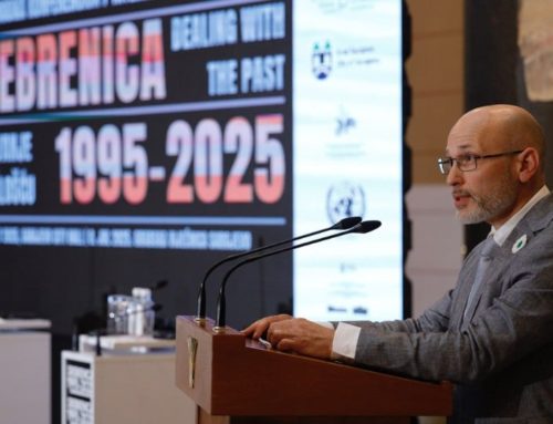 Aegis founder thanks Srebrenica Genocide survivors: “there would be no chance of sustainable peace without you.”